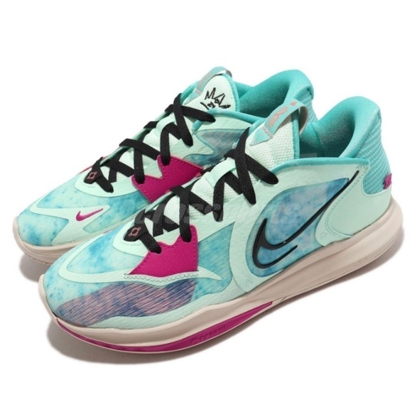 Nike Kyrie low 5 Community EP blue multi Irving men’s sneakers size 9 - Picture 1 of 10